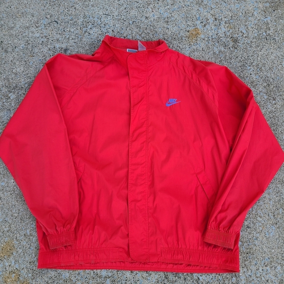 Nike Red Windbreaker Jacket - Picture 1 of 5